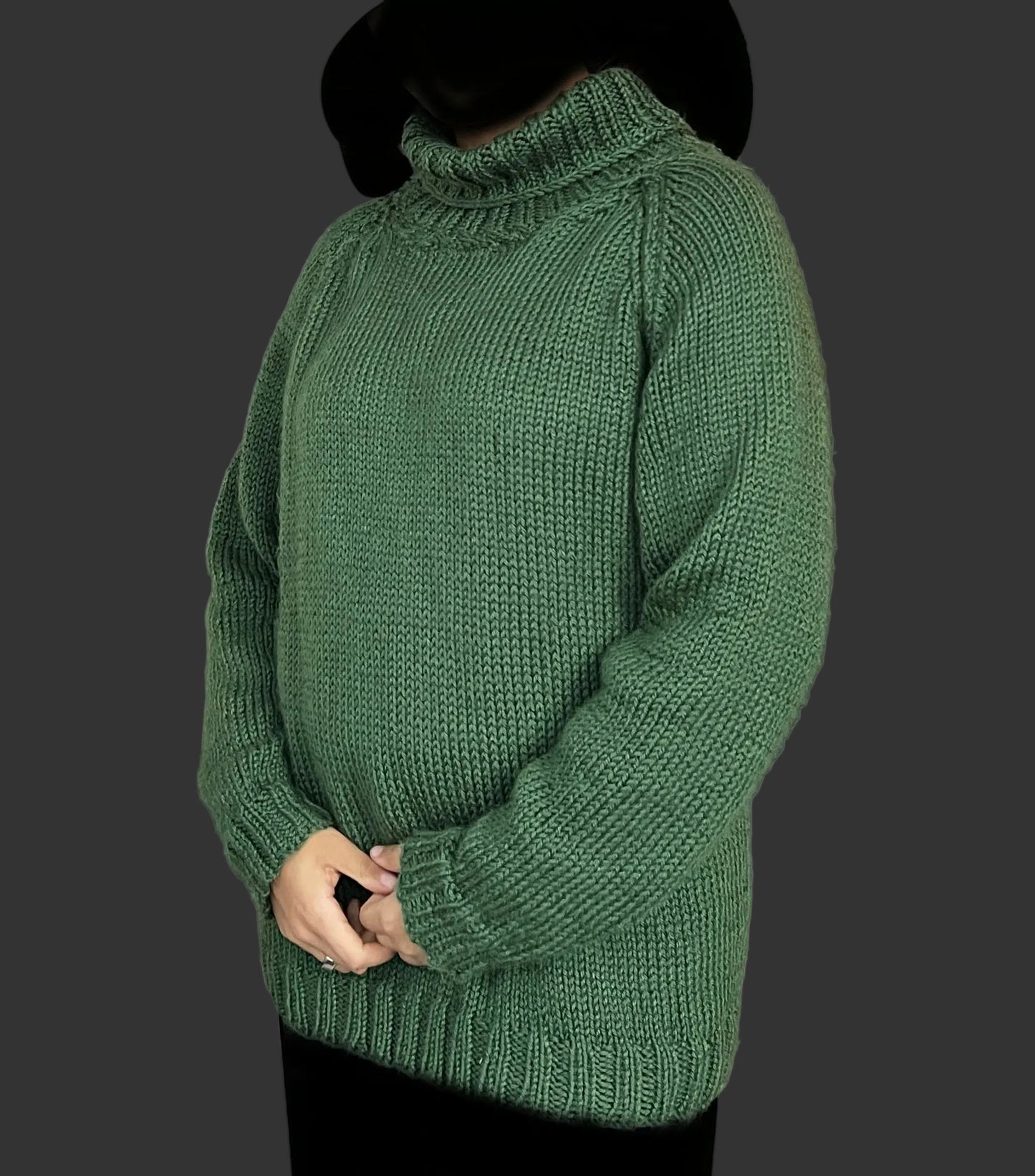 Handcrafted Crochet Cardigan and Knit Pullover Sweater